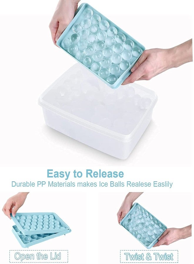 KBS Plastic BPA Free Reusable Sphere Round ice Ball Cube Lollipop Candy Maker Trays 33 PCs Molds for Kitchen Refrigerator Freezer (Pack of 2) Multi Color, Standard - Image 3